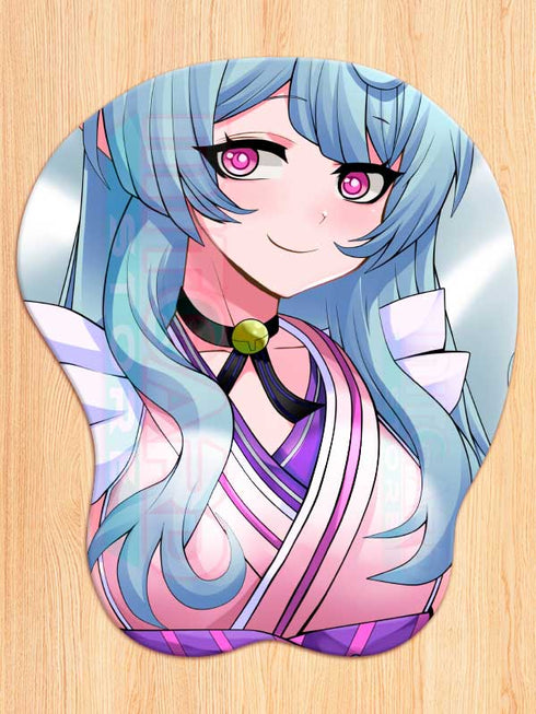 Alfombrilla de ratón 3D Yumemizuki Mizuki con reposamuñecas de gel